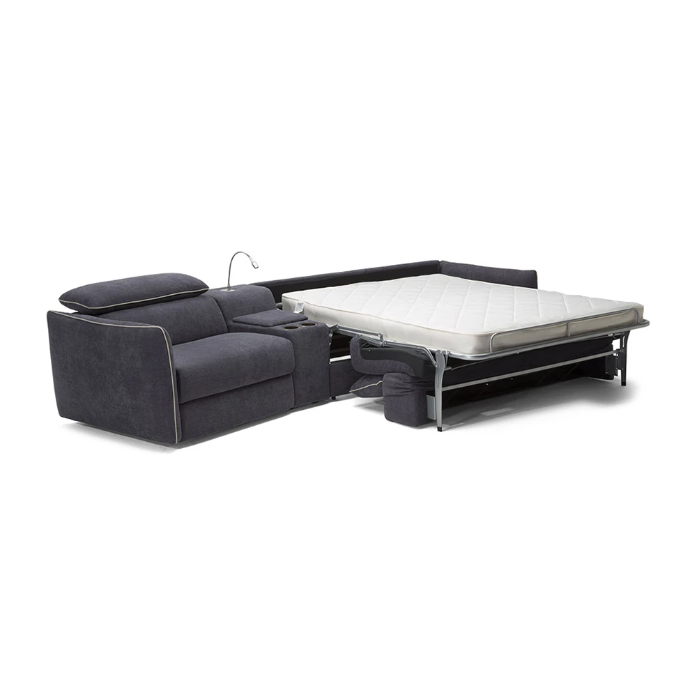 Natuzzi Editions sofa lova B995 pilkos spalvos