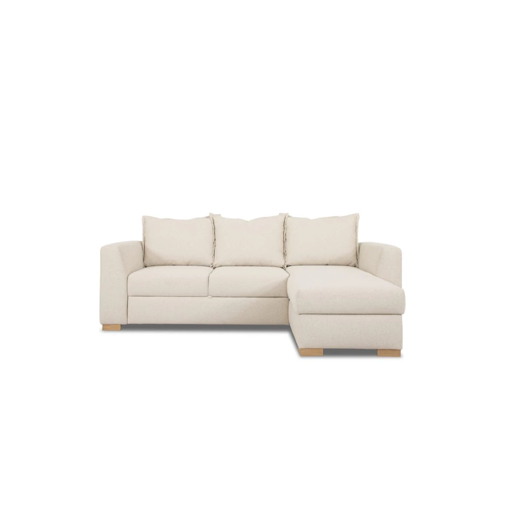 Kampas MINCHI – kampinė sofa su miego funkcija, erdvi ir patogi svetainei