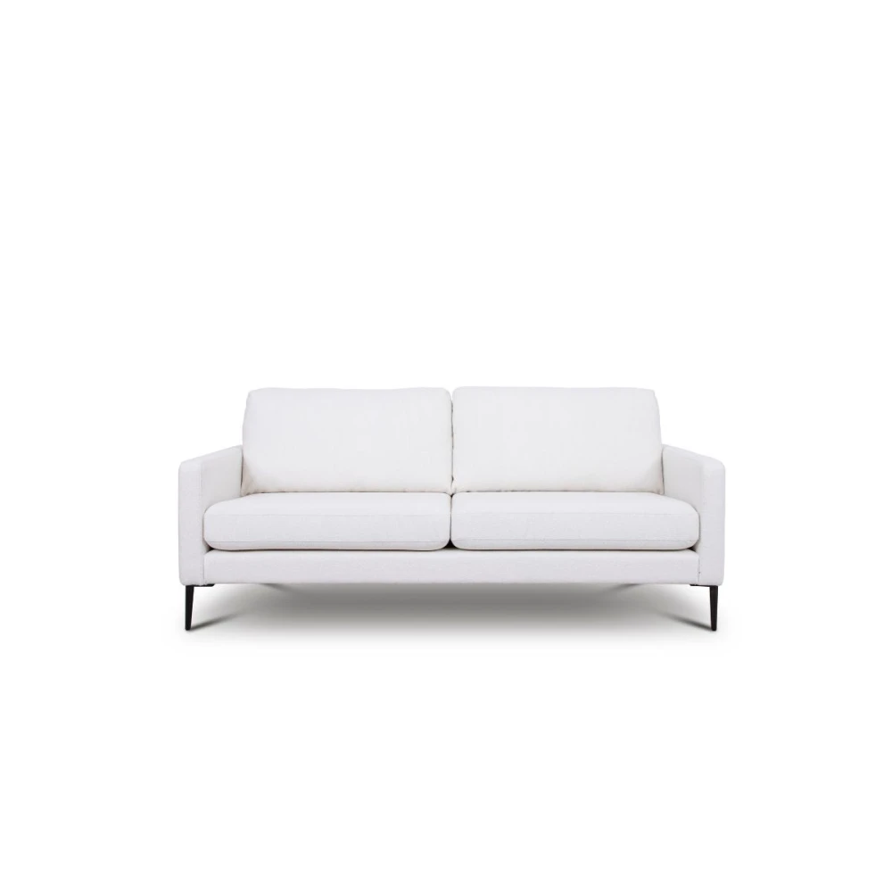 Sofa Dublin – modernaus dizaino sofa su tiesiomis linijomis ir aukštomis kojelėmis, be miego funkcijos