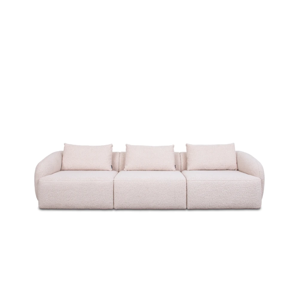 Sofa Sori – modulinė minimalistinė sofa su išlenktomis formomis, be miego funkcijos