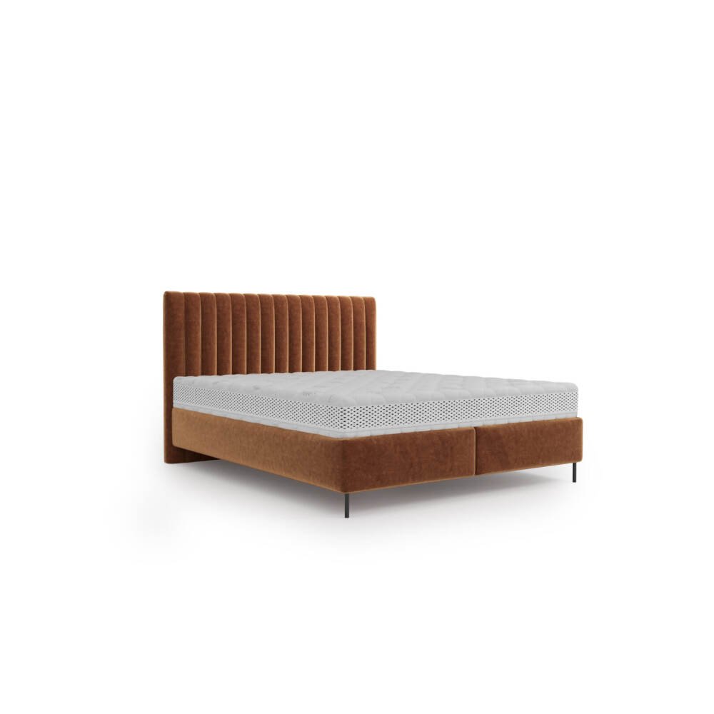 Miegamojo lova FIORE su pasirinktu audiniu ir patalynės dėže Comforteo