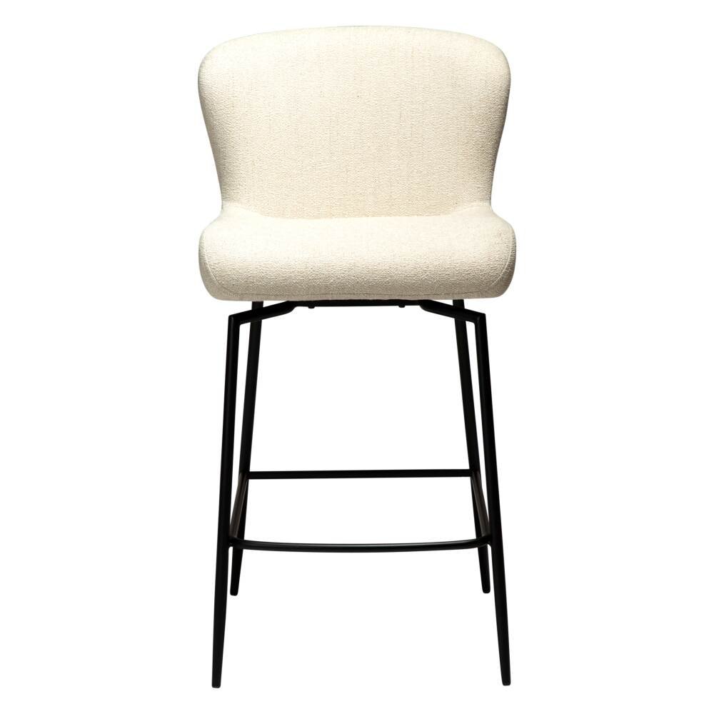 glam counter swivel simply beige boucle w black swivel legs 300308305 02 front 1