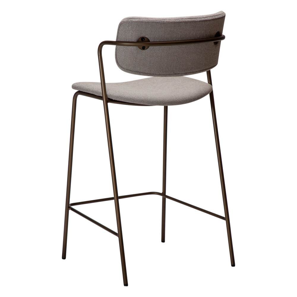 zed counter stool cashmere boucle w antique brass legs 300103117 05 back angle