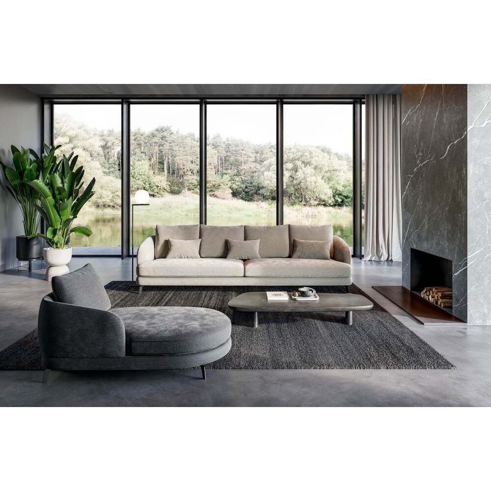 Sofa Jand – modulinė kampinė sofa su reguliuojama sėdine ir „Memory Foam“ komfortu