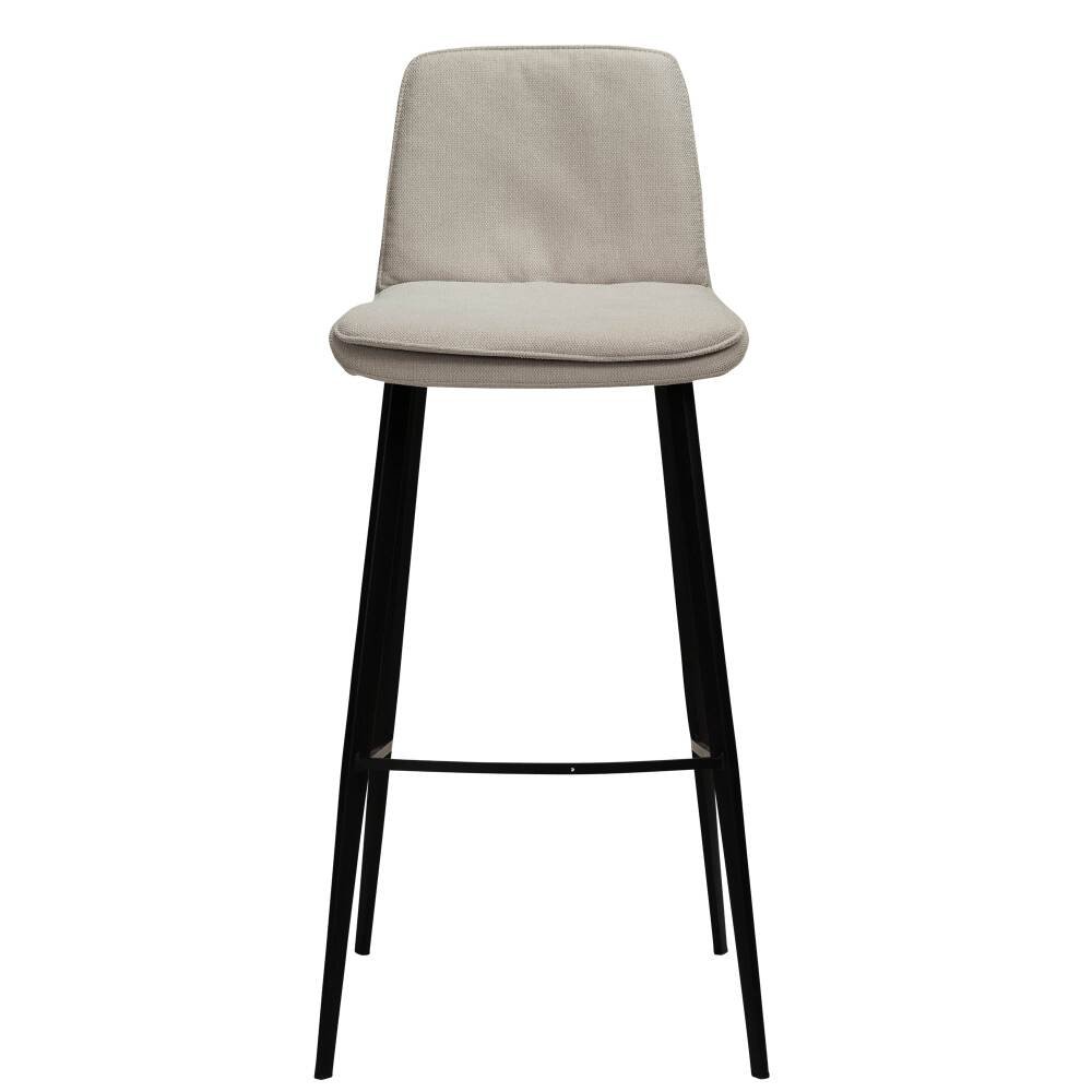 fierce bar stool desert sand fabric with black metal legs 200650150 02 front