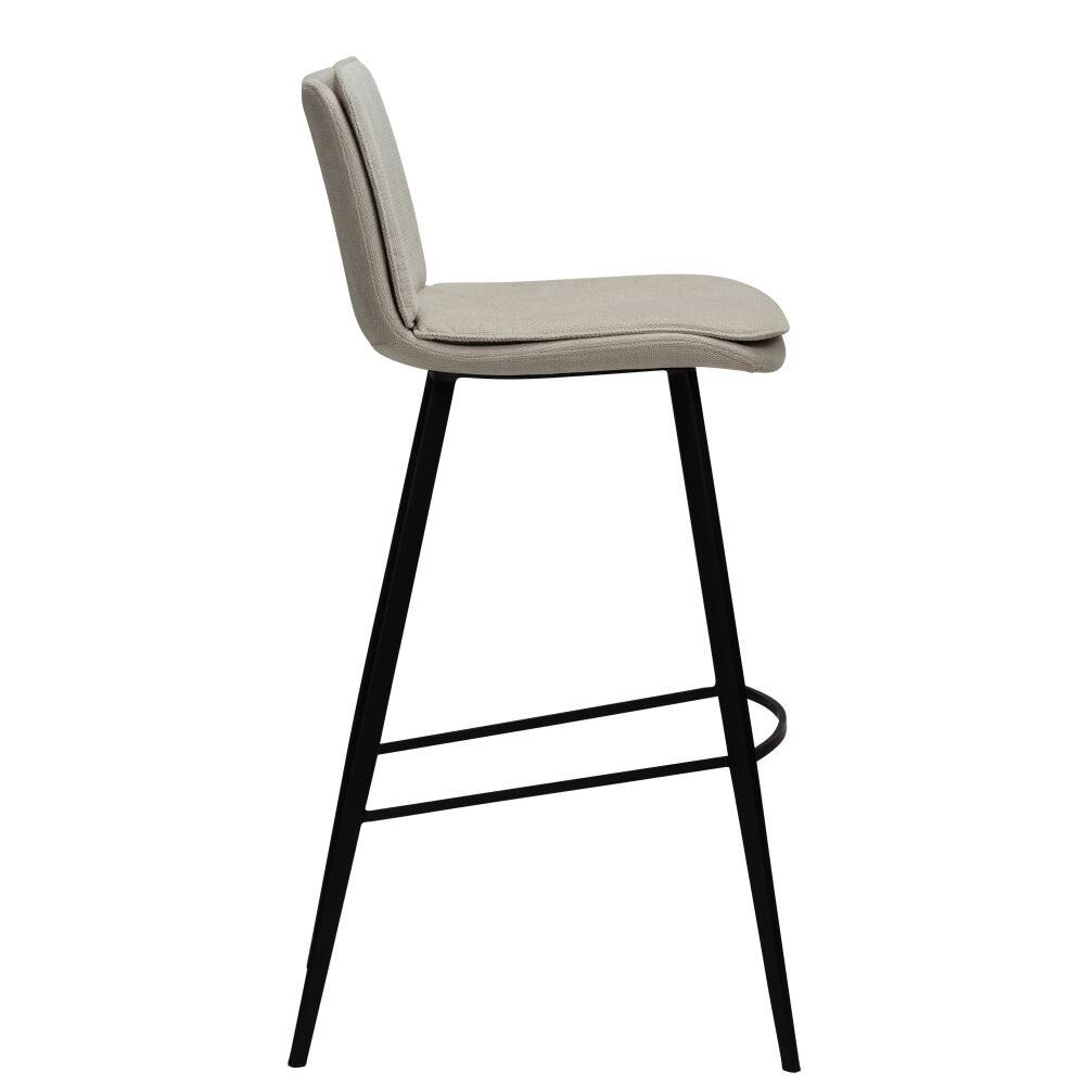 fierce bar stool desert sand fabric with black metal legs 200650150 03 profile