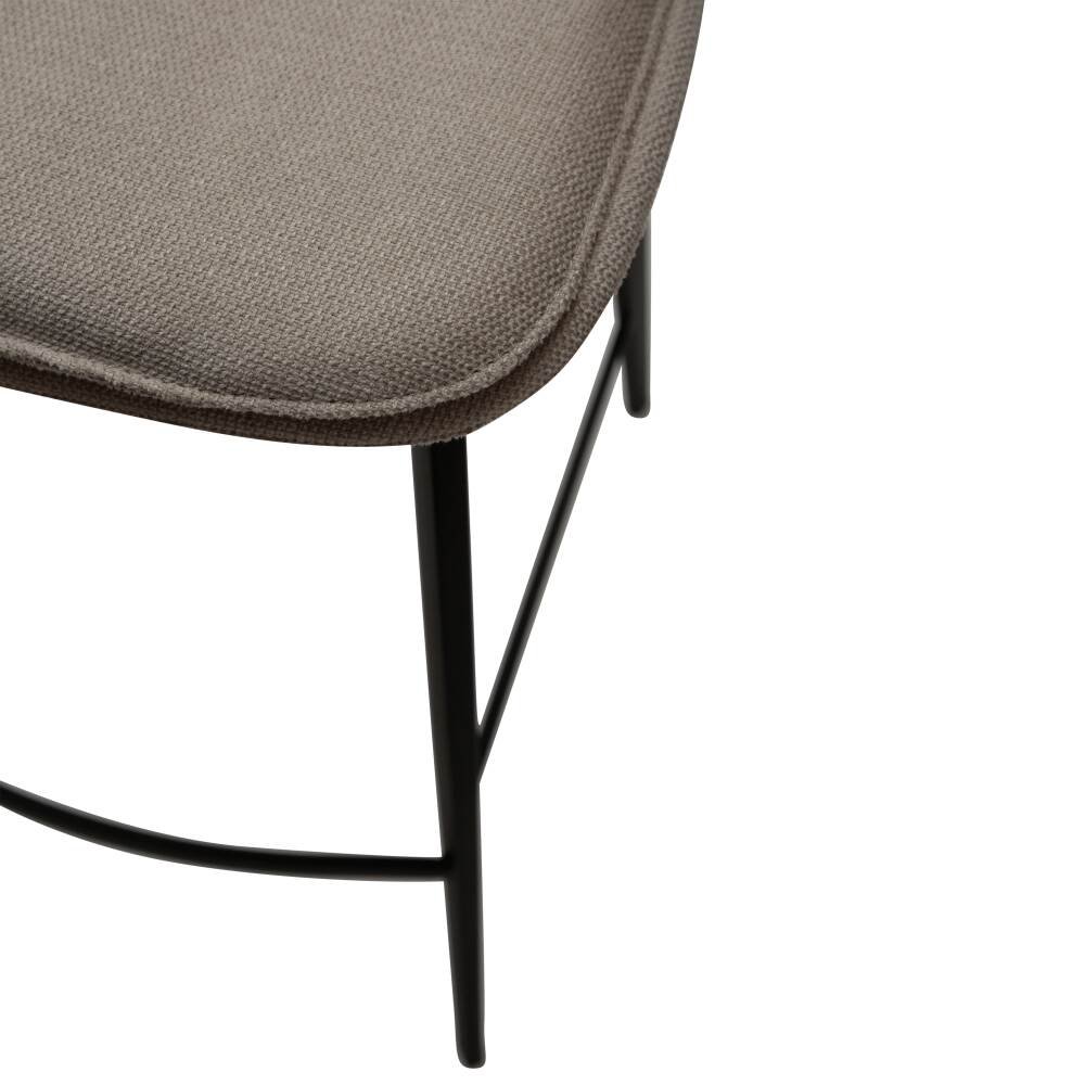 fierce bar stool desert sand fabric with black metal legs 200650150 08 detail3