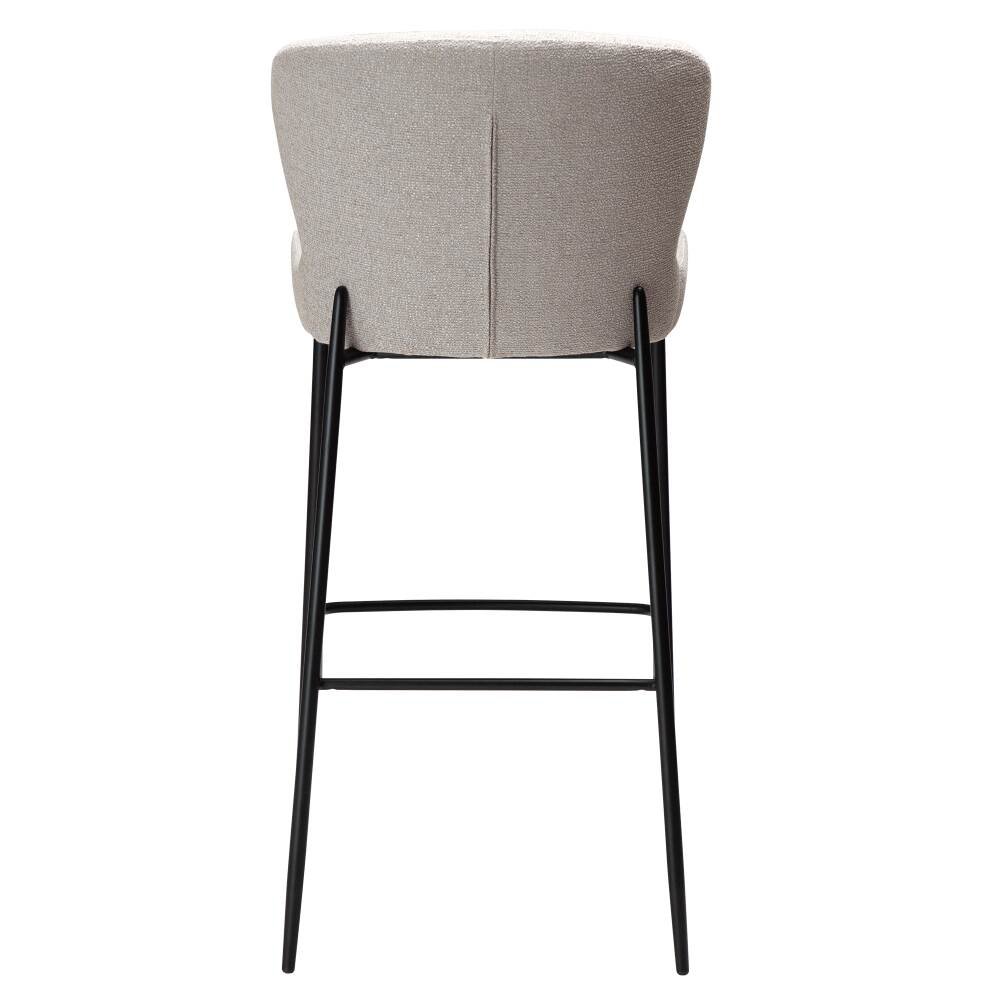 glam bar stool cashmere boucle fabric w black metal legs 200206109 04 back