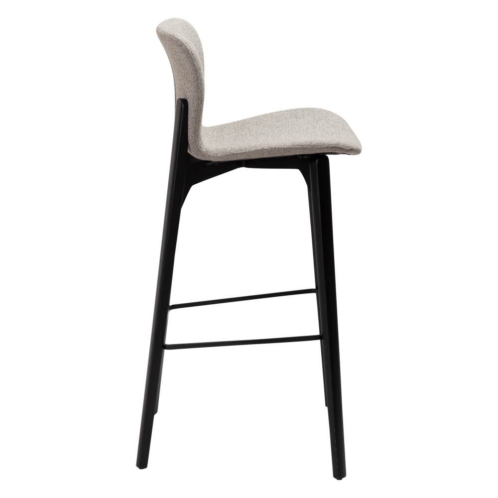 paragon bar stool pebble earth boucle fabric with black stained ash legs 200201106 03 profile