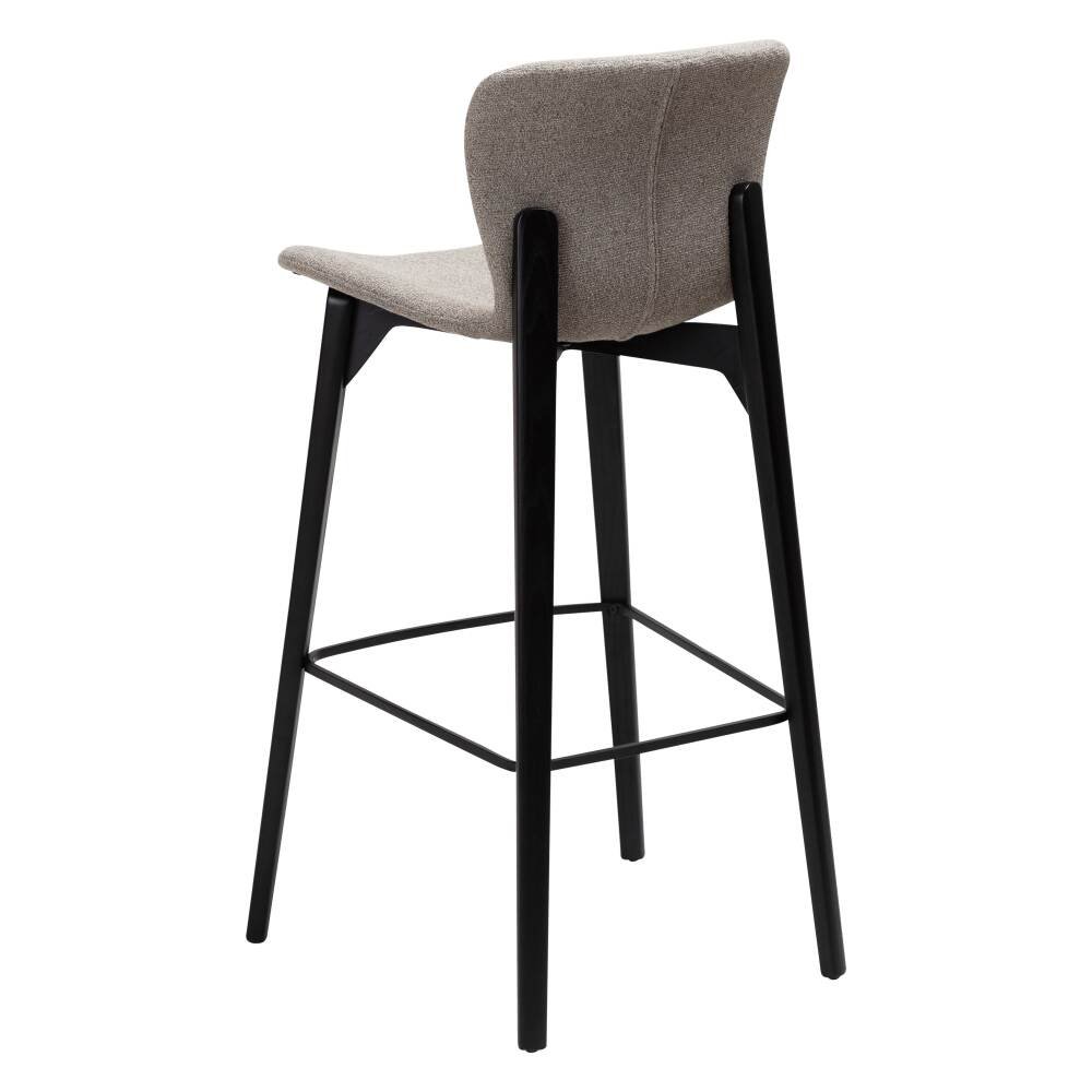 paragon bar stool pebble earth boucle fabric with black stained ash legs 200201106 05 back angle