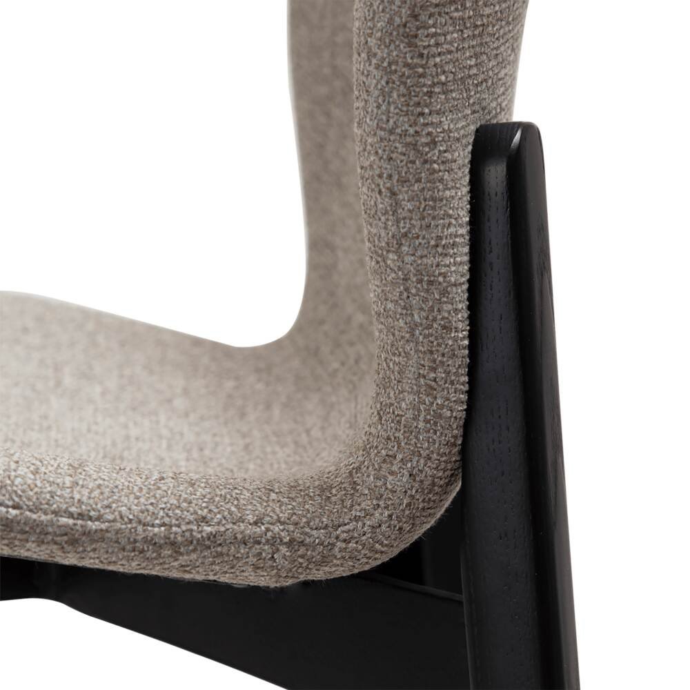 paragon bar stool pebble earth boucle fabric with black stained ash legs 200201106 11 detail6