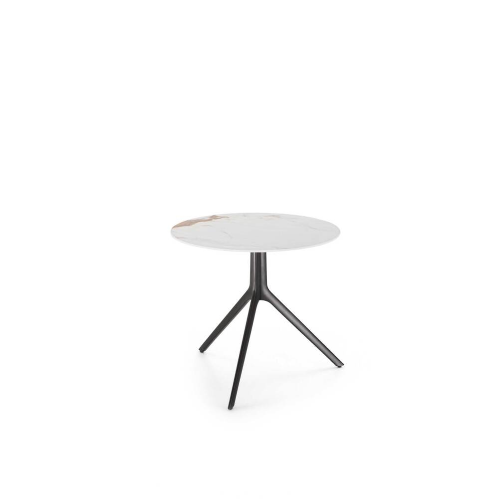 Silky stalas su metaline konstrukcija ir pritaikomu stalviršiu iš porceliano, akmens ar laminuotos medienos