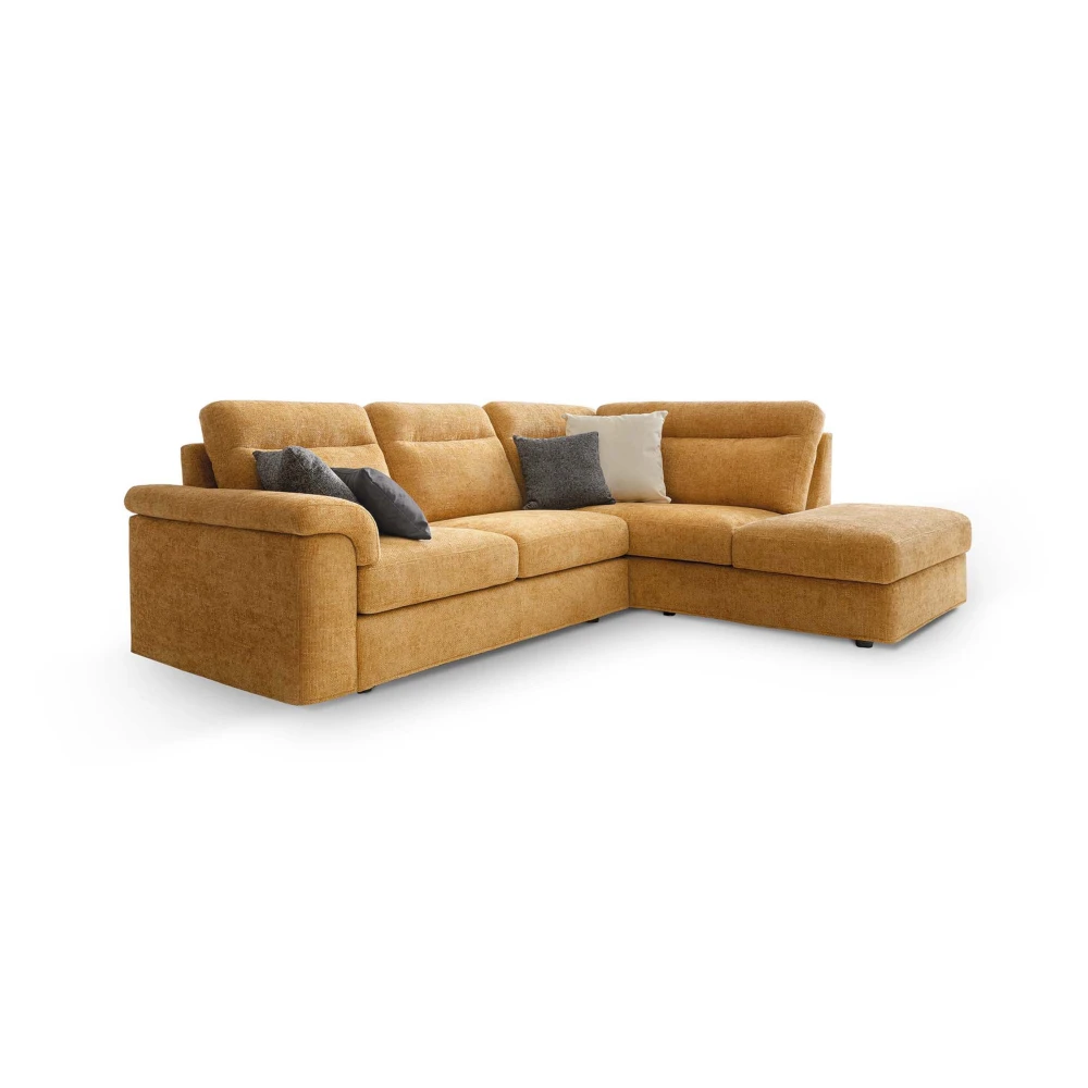 Kampinė sofa BELLARGO su daiktadėže ir ištraukiamu pakoju