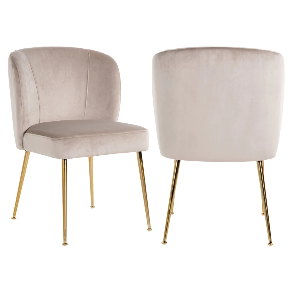 Dining chair Cannon khaki velvet