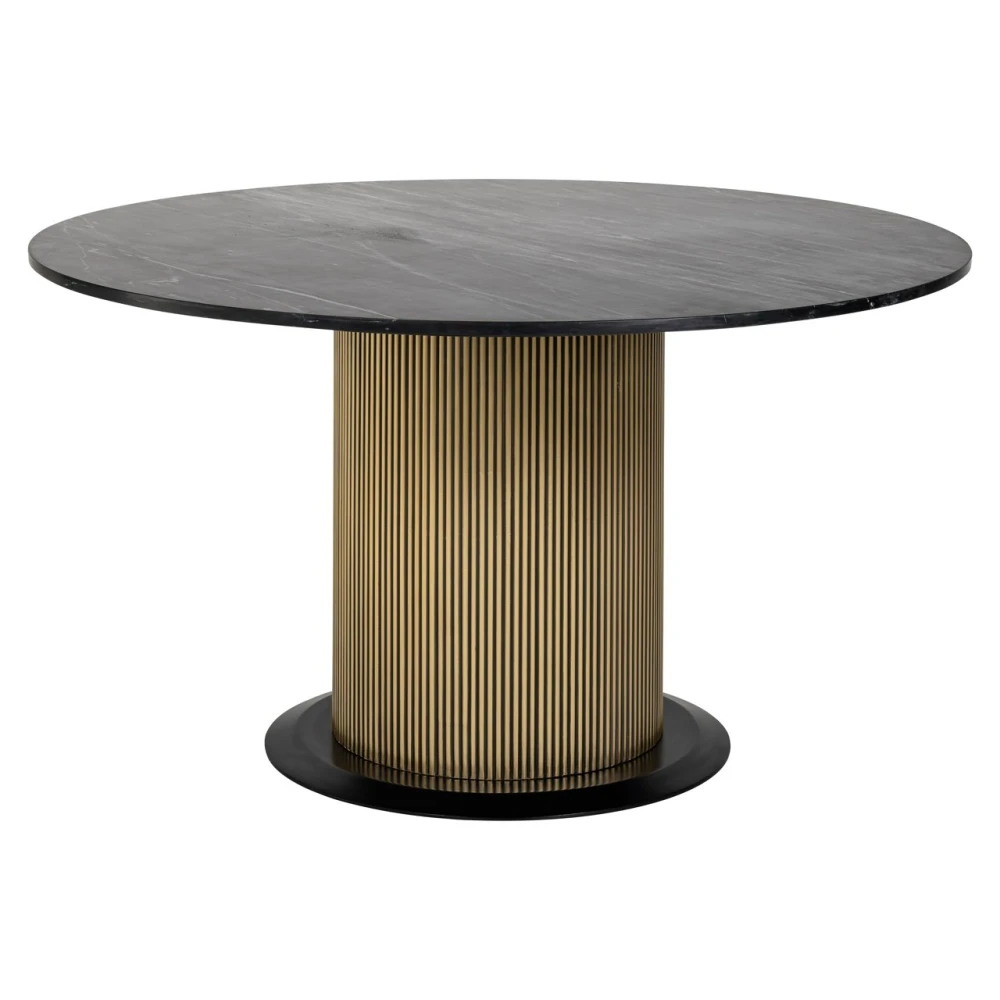 Dining table Ironville gold 140Ø