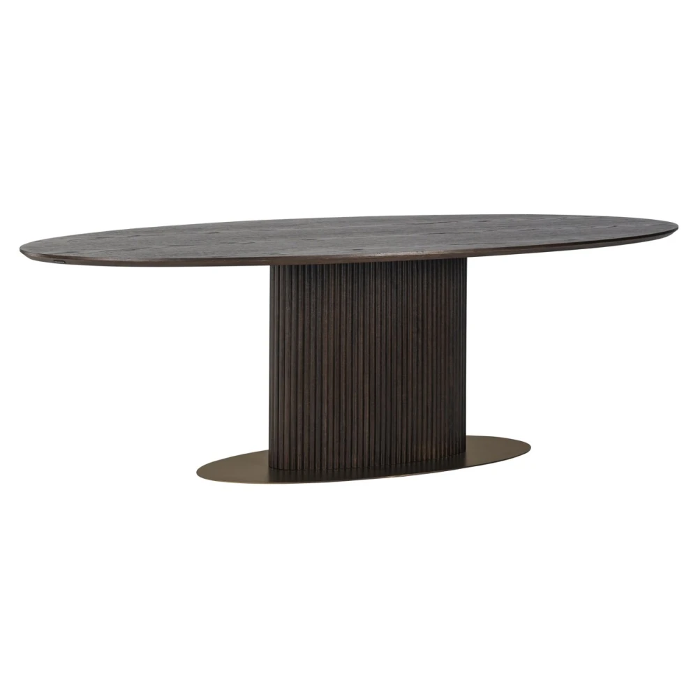 Dining table Luxor brown oval 300