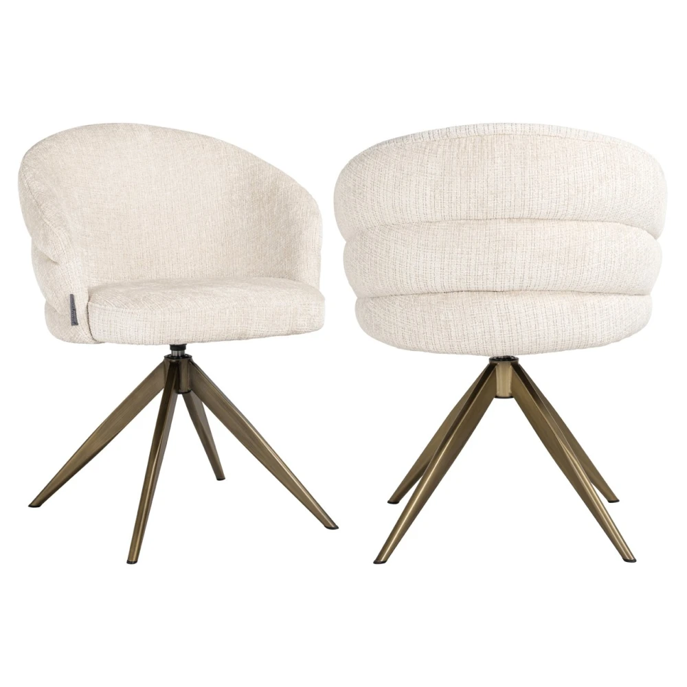 Dining chair Zendaya niagara beige swivel